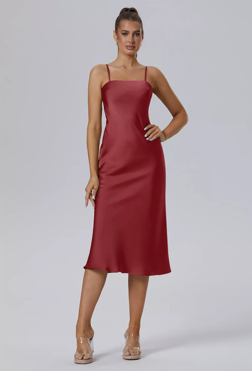 AW Gonamore Burgundy  Spring Wedding Guest Dresses